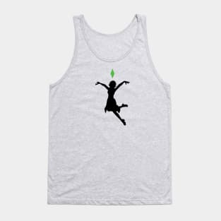 Happy Sim Woman - Black Tank Top